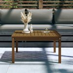 vidaXL Table de jardin marron miel 82 5x82 5x45 cm bois massif de pin