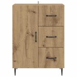 vidaXL Buffet Chêne artisanal 66 x 34 5 x 89 5 cm Bois d'ingénierie