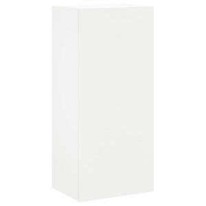 vidaXL Meuble TV mural blanc 40 5x30x90 cm bois d'ingénierie