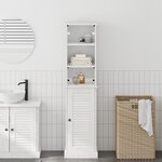 vidaXL Ensemble de mobilier de salle de bain 2 Pièces Marron et blanc