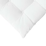 vidaXL Coussins de siège 4 Pièces Blanc 40 x 40 x 6 cm tissu