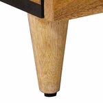 vidaXL Cabinet de chevet avec tiroir 2 Pièces Naturel 40 x 33 x 46 cm