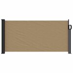 vidaXL Auvent latéral rétractable taupe 100x500 cm