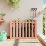 vidaXL Lit surélevé de jardin design de clôture bois douglas massif