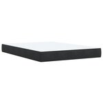 vidaXL Sommier à lattes de lit avec matelas Noir 140x190 cm Similicuir