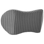 vidaXL Coussin de Dos avec oreiller Gris 47 5 x 23 x 12 cm Maille 4D