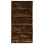 vidaXL Garde-robe chêne fumé 100x50x200 cm bois d'ingénierie