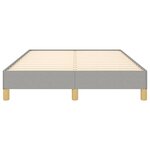 vidaXL Cadre de lit gris clair 120x190 cm tissu