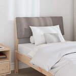 vidaXL Tête de lit capitonnée Taupe 75 cm Pin massif