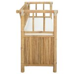 vidaXL Banc de Rangement de Jardin 110 x 47 x 80 cm Bambou Naturel