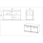 Germania Armoire à chaussures Adana 95 9x38 8x50 2 cm Blanc