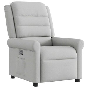 vidaXL Fauteuil inclinable gris nuage tissu