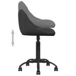 vidaXL Chaise de bureau Noir Velours