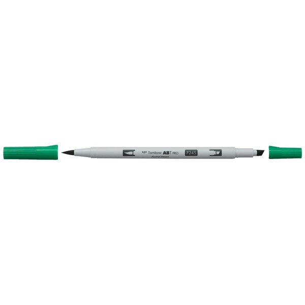 Marqueur Base Alcool Double Pointe ABT PRO 245 vert sève x 6 TOMBOW