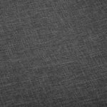 vidaXL Chaises à manger lot de 2 gris foncé tissu