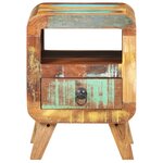vidaXL Table de chevet 30x30x41 cm Bois de récupération massif