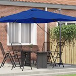 vidaXL Parasol cantilever bleu azur Bleu azur