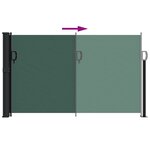 vidaXL Auvent latéral rétractable vert foncé 120x600 cm