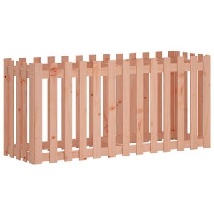 vidaXL Lit surélevé de jardin design de clôture bois douglas massif