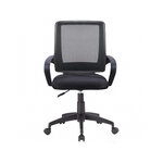 Q-connect chaise bureau rotative - Nylon maille - Max. supporte 120kg - Noir