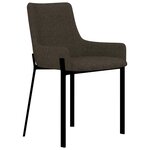 vidaXL Chaises à manger lot de 2 marron tissu