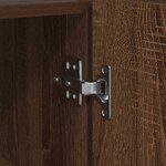 vidaXL Buffet Chêne marron 116 x 30 x 75 cm Bois d'ingénierie