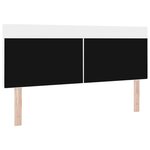 vidaXL Tête de lit LED Blanc 160 cm Cuir synthétique