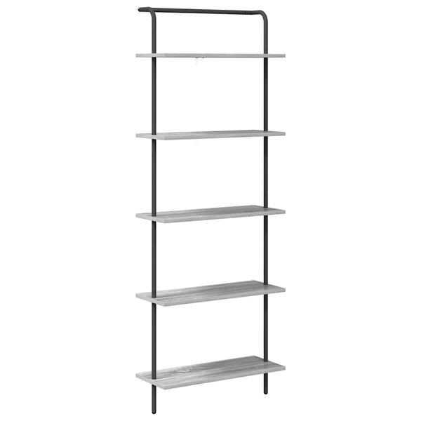 vidaXL Étagère Sonoma gris 60 x 24 x 168 cm Bois d'ingénierie