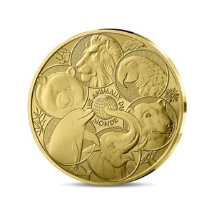 Les animaux du monde Monnaie de 500€ Or