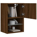 vidaXL Meubles TV avec lumières LED 2 Pièces chêne marron 40 5x30x60 cm