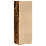 vidaXL Bibliothèque chêne fumé 40x30x114 cm bois d'ingénierie