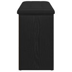 vidaXL Banc de rangement Chêne noir 102 x 32 x 50 cm Bois d'ingénierie