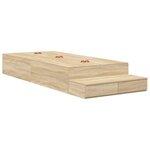 vidaXL Cadre de lit avec rangement avec tiroir Chêne Sonoma 80 cm