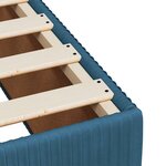 vidaXL Cadre de lit bleu 90x190 cm velours