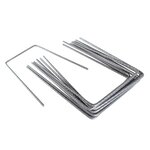 Nature Broches de bâche de sol 10 Pièces 12x20 cm métal