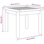 vidaXL Table d'appoint Marron Bois d'acacia massif