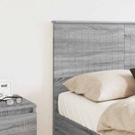 vidaXL Tête de lit Gris Sonoma 120 cm Bois d'ingénierie