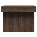 vidaXL Table basse chêne marron 80x55x40 cm bois d'ingénierie