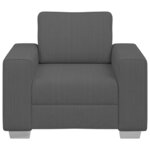 vidaXL Fauteuil gris foncé 100x77x82 cm tissu velours côtelé