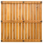 vidaXL Tapis de bain Uni Marron 50 x 50 cm bois