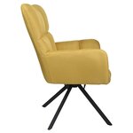 Fauteuil pivotant en tissu washington