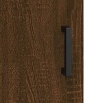 vidaXL Buffet Chêne marron 34 5x34x90 cm Bois d'ingénierie