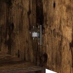 vidaXL Buffet avec tiroir chêne fumé 80x34x76 cm bois d'ingénierie
