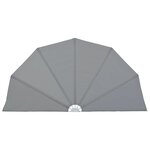 vidaXL Auvent latéral pliable de terrasse Gris 160 cm