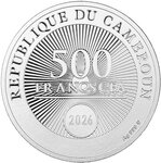 Monnaie WELCOME TO THE WORLD Argent 500 Francs Cameroon 2026 (PRÉCOMMANDE)