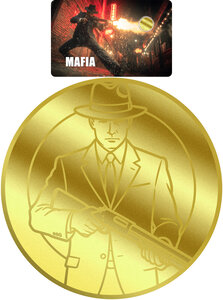 Monnaie MAFIA 1/1000 Oz Or 12$ Liberia 2026