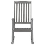 vidaXL Chaise à bascule avec coussins Gris Bois d'acacia massif