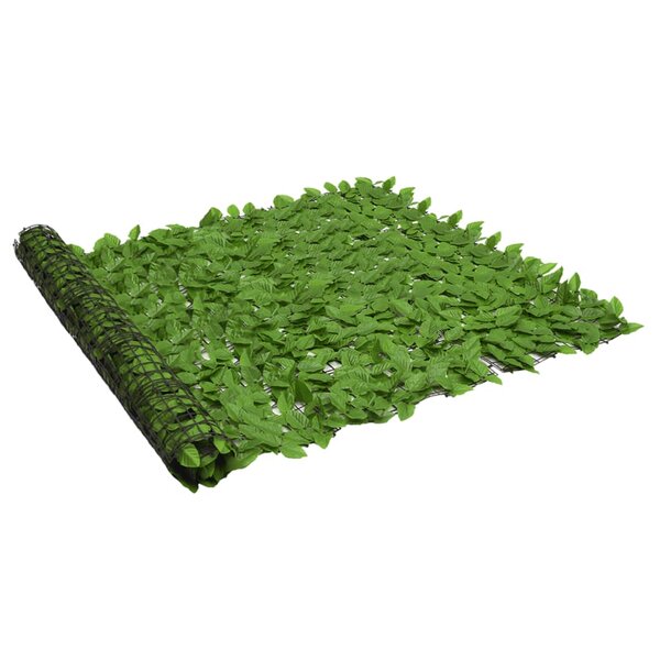 vidaXL Brise-vue de balcon avec feuilles vert 300x150 cm