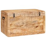 vidaXL Boîte de Rangement 70 x 35 x 40 cm bois de manguier massif