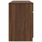 vidaXL Bureau Chêne marron 140 x 49 x 76 cm Bois d'ingénierie